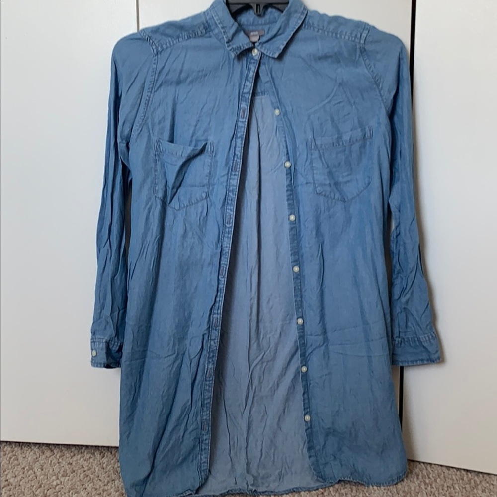 Aerie Denim Shirt-Dress